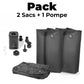 2 Sacs + 1 Pompe Sac de Compression Sous Vide Voyage 17L Univers du Voyage
