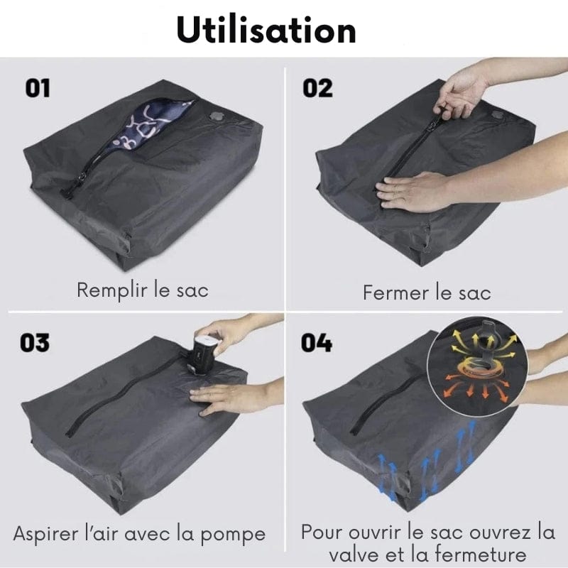 Sac de Compression Sous Vide Voyage 17L Univers du Voyage