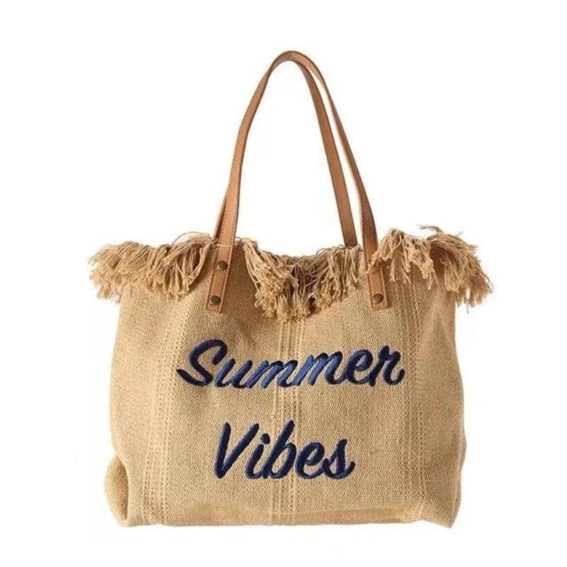 Beige Sac de Plage pour Femme Univers du Voyage
