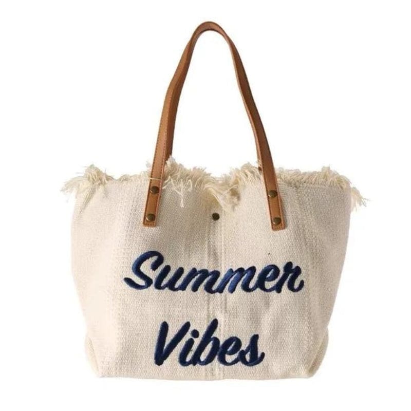 Blanc crème Sac de Plage pour Femme Univers du Voyage