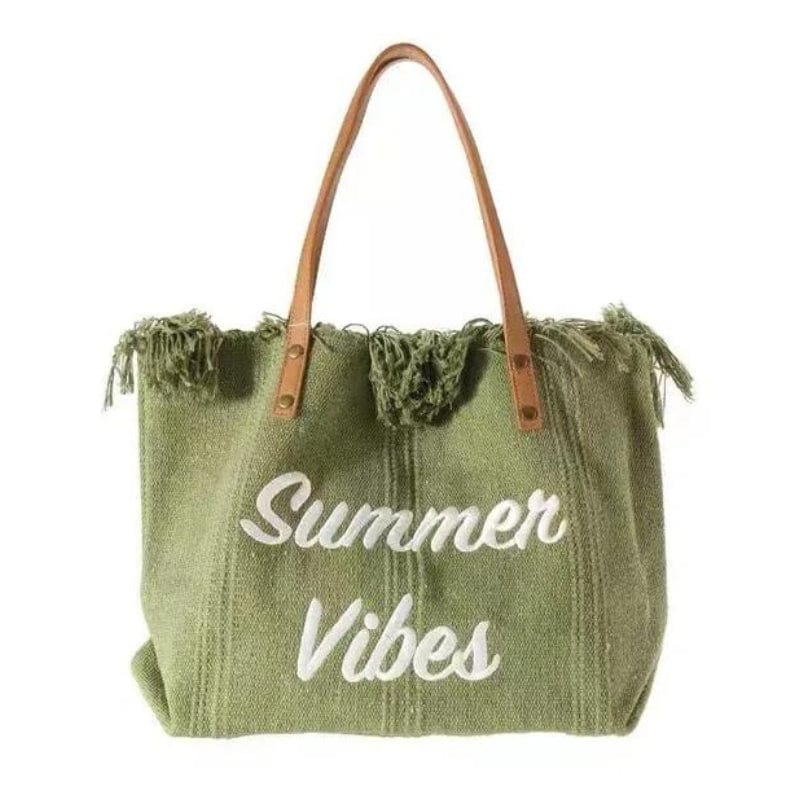 Vert Sac de Plage pour Femme Univers du Voyage