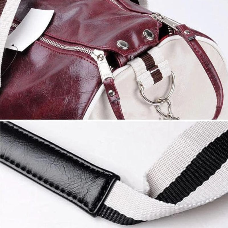 Sac de Sport PU Homme Vintage Univers du Voyage