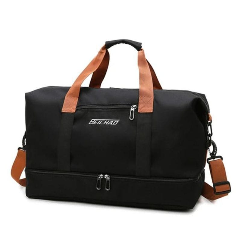 Noir Sac de Voyage avec Rangement Chaussures Univers du Voyage