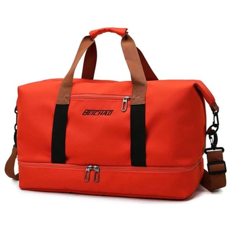 Rouge Sac de Voyage avec Rangement Chaussures Univers du Voyage