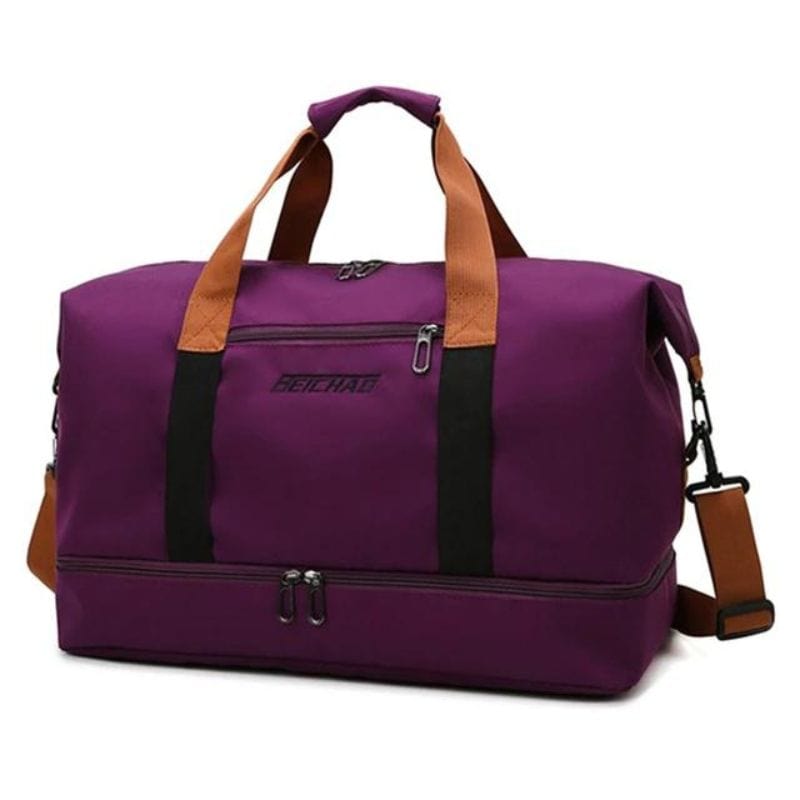 Violet Sac de Voyage avec Rangement Chaussures Univers du Voyage