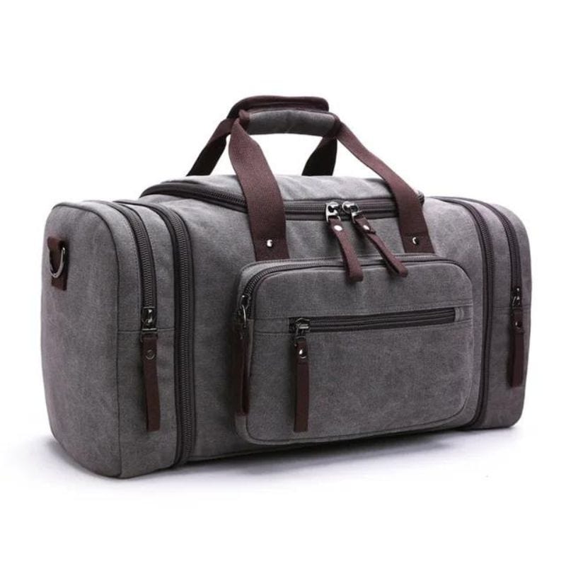 Gris Foncé Sac de Voyage Homme en Toile Univers du Voyage