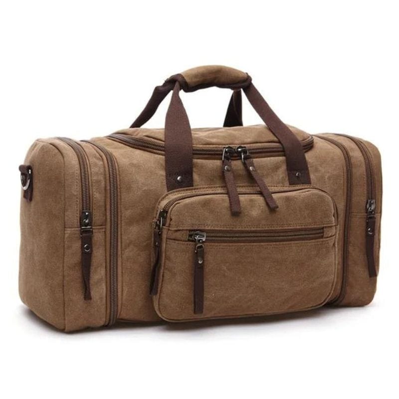 Marron café Sac de Voyage Homme en Toile Univers du Voyage