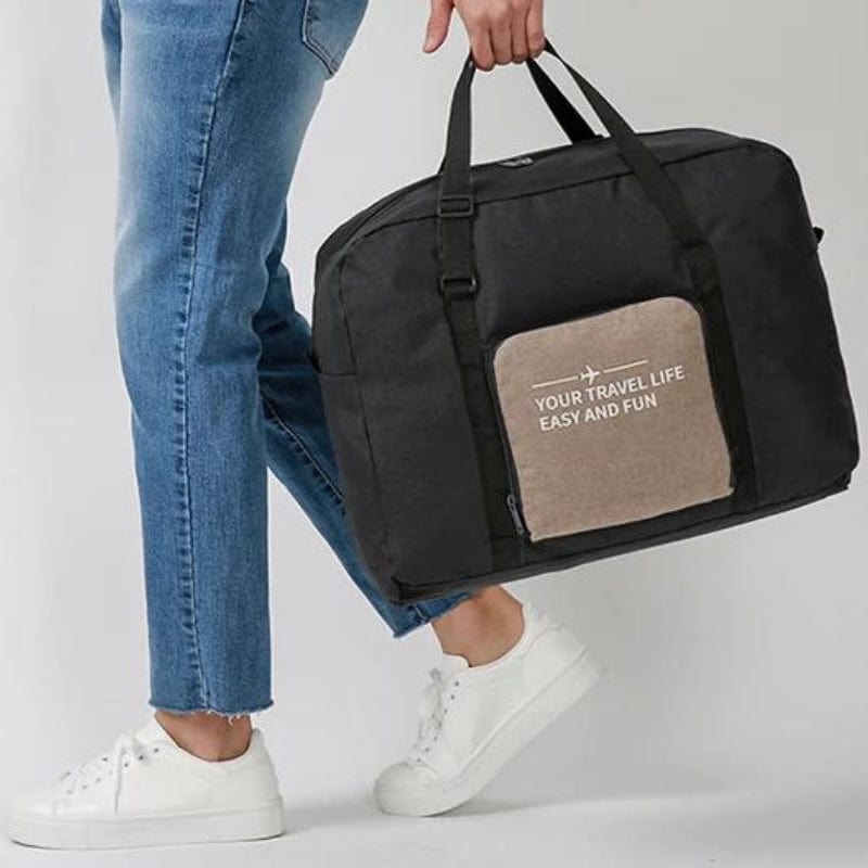 Noir Sac de Voyage Pliable Pochette Univers du Voyage