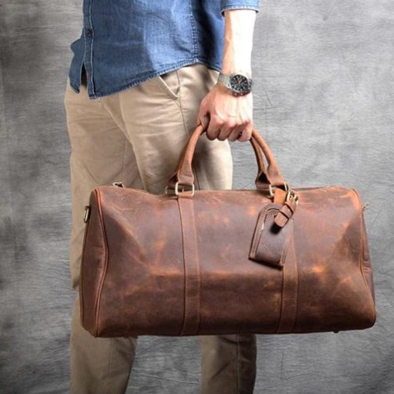 Sac pour Homme en Cuir Univers du Voyage