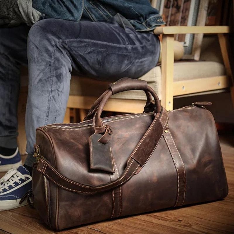 Sac pour Homme en Cuir Univers du Voyage