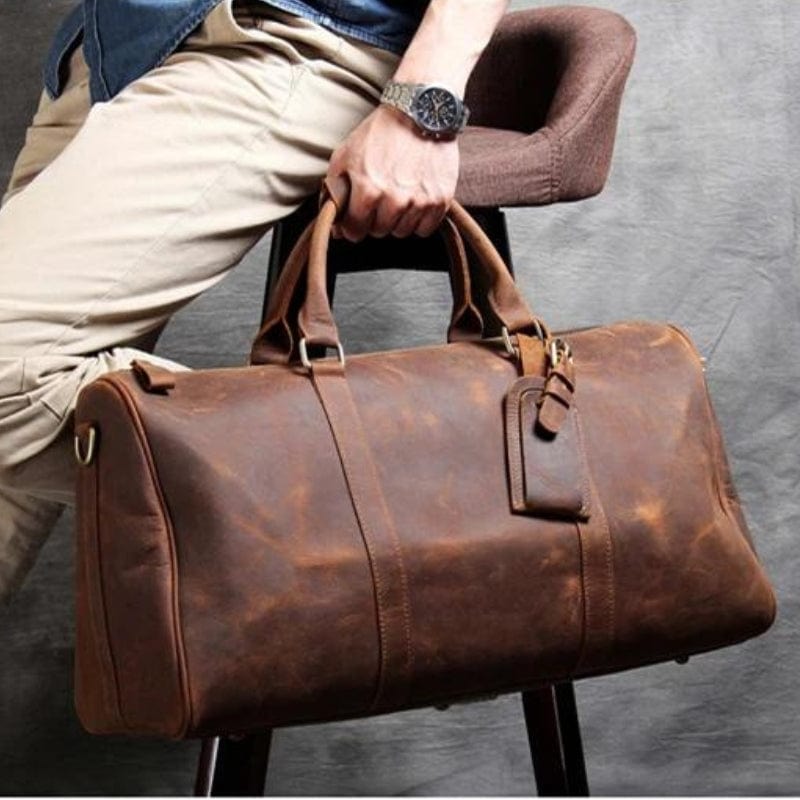 Sac pour Homme en Cuir Univers du Voyage