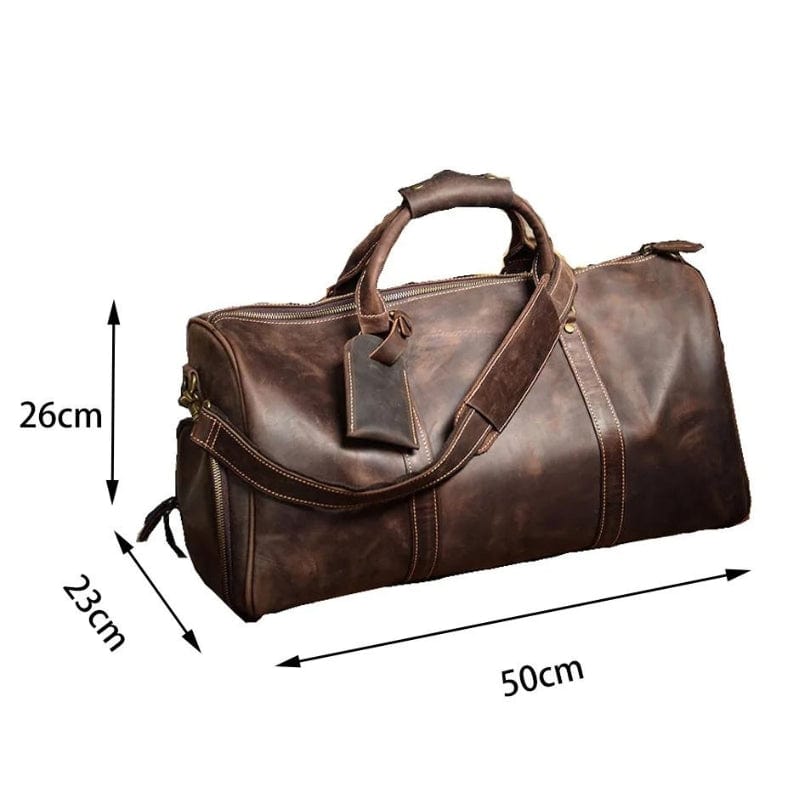 Sac pour Homme en Cuir Univers du Voyage