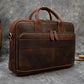 Marron Mat Sacoche Ordi Cuir Homme Univers du Voyage
