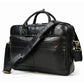 Noir Brillant Sacoche Ordi Cuir Homme Univers du Voyage
