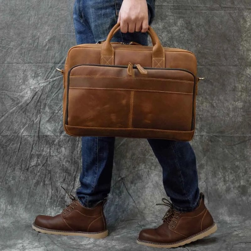 Sacoche Ordi Cuir Homme Univers du Voyage