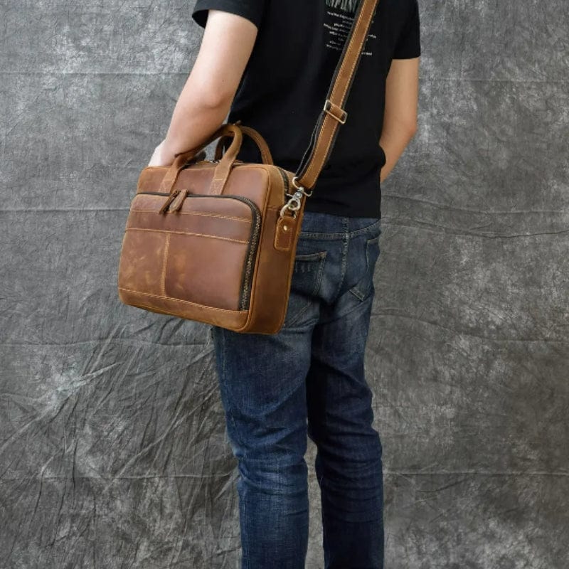 Sacoche Ordi Cuir Homme Univers du Voyage