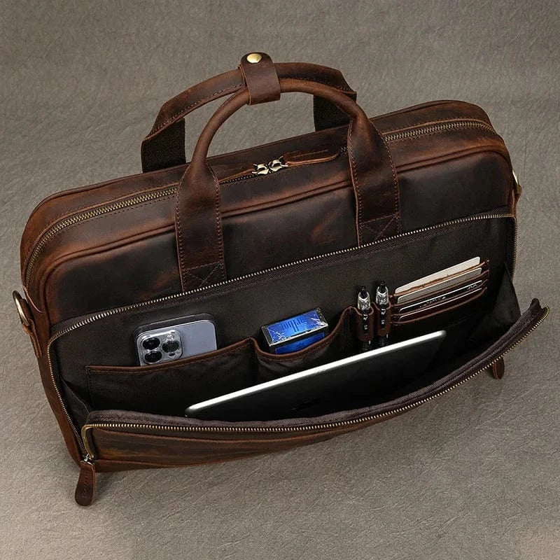 Sacoche Ordi Cuir Homme Univers du Voyage
