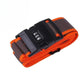 Gris et Orange Sangle A Bagages A Combinaison Univers du Voyage