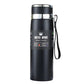Noir Thermos avec Filtre à Thé Univers du Voyage