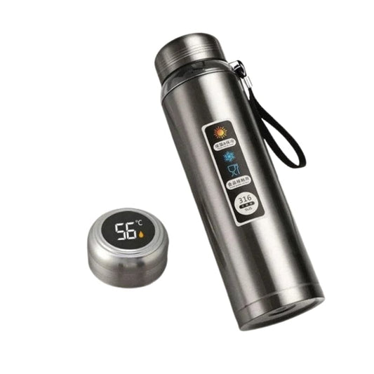 Gris / 800ML Thermos Avec Température Univers du Voyage