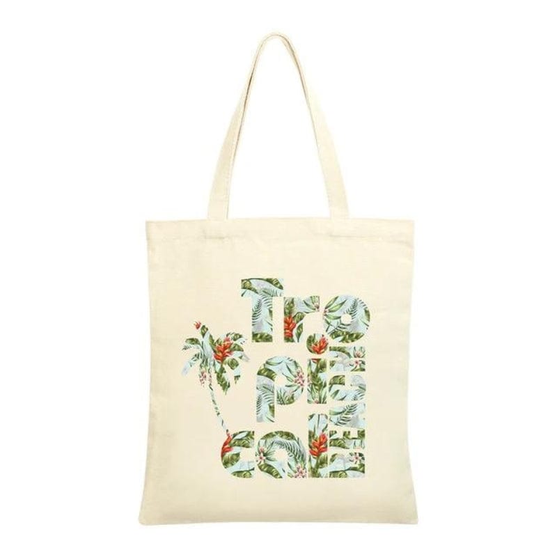 Beige 3 Tote Bag Voyage Univers du Voyage