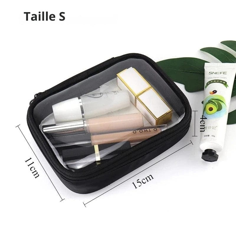 S Trousse de Maquillage Transparente Voyage Univers du Voyage