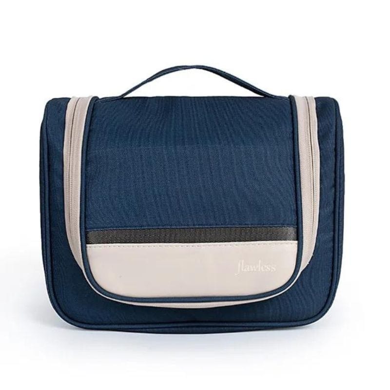 Bleu Marine Trousse de Toilette Crochet Dépliable Univers du Voyage