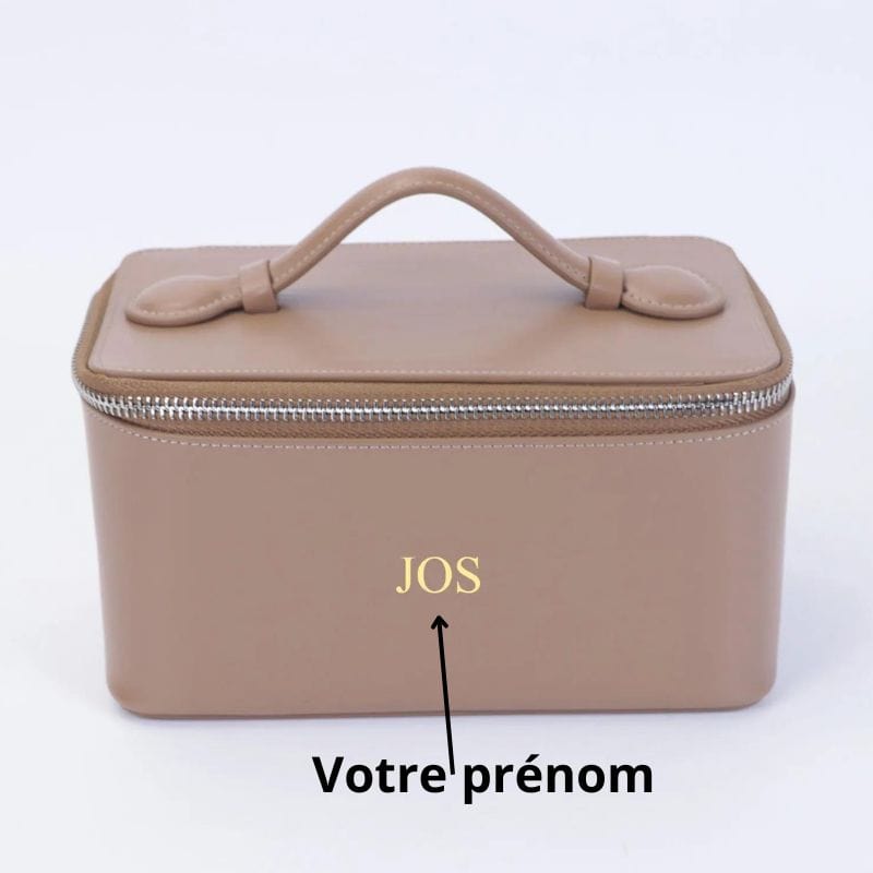 Trousse de Toilette Cuir Personnalisable Univers du Voyage