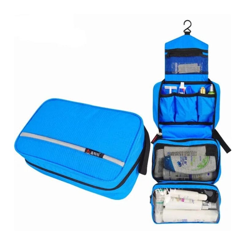 Bleu Trousse De Toilette De Voyage Pour Homme à Accrocher Univers du Voyage