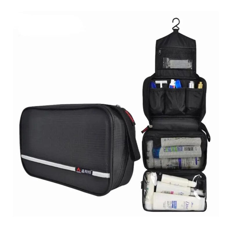 Noir Trousse De Toilette De Voyage Pour Homme à Accrocher Univers du Voyage