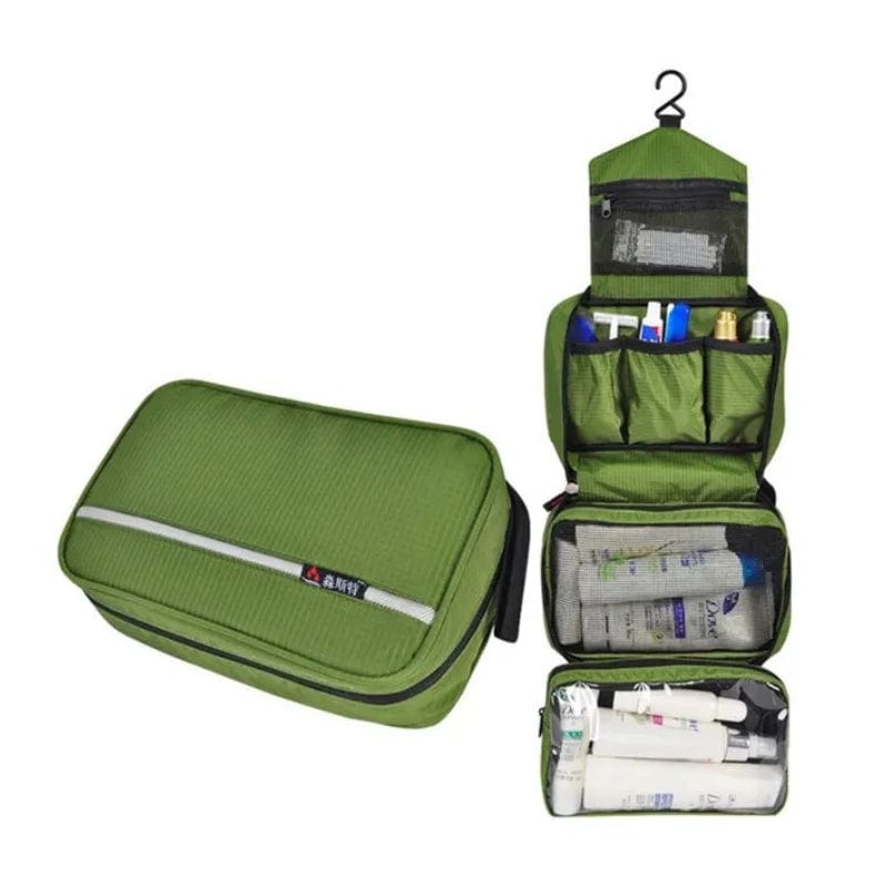 Vert Trousse De Toilette De Voyage Pour Homme à Accrocher Univers du Voyage