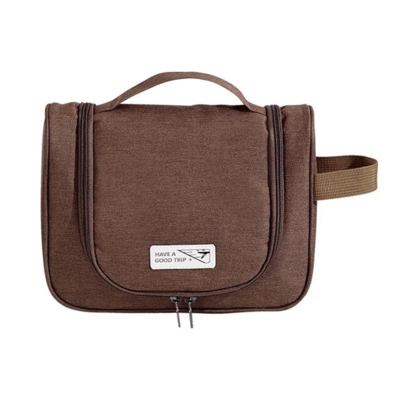 Marron Trousse de Toilette Femme Pliable à Suspendre Univers du Voyage