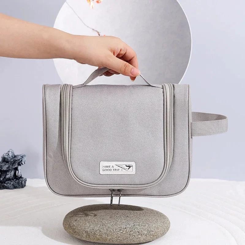Trousse de Toilette Femme Pliable à Suspendre Univers du Voyage