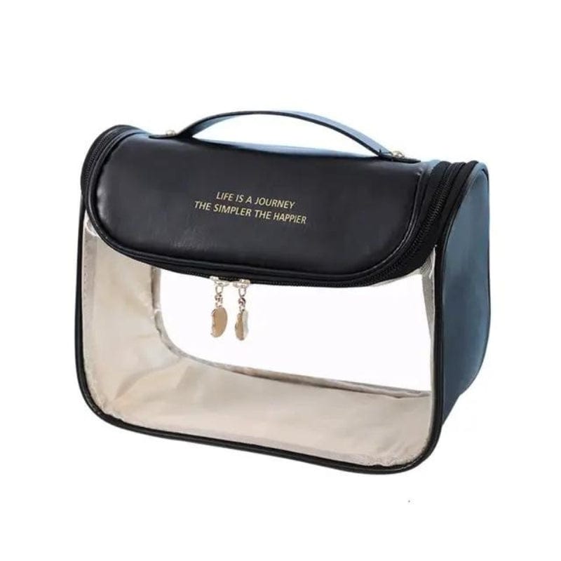Noir Trousse De Toilette Femme Transparente Univers du Voyage