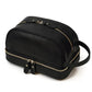 Noir / Modèle 1 Trousse de Toilette Homme en Cuir Vintage Univers du Voyage