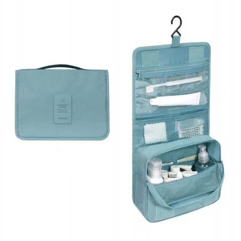 Bleu Ciel Uniforme Trousse de Toilette Originale Femme Univers du Voyage