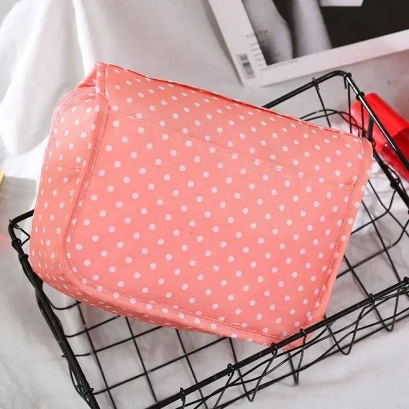 Rose Motif à Pois Trousse de Toilette Originale Femme Univers du Voyage