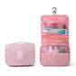 Rose Motif à Rayure Trousse de Toilette Originale Femme Univers du Voyage
