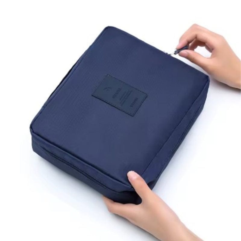 Bleu Marine Trousse de Toilette Originale Voyage Univers du Voyage