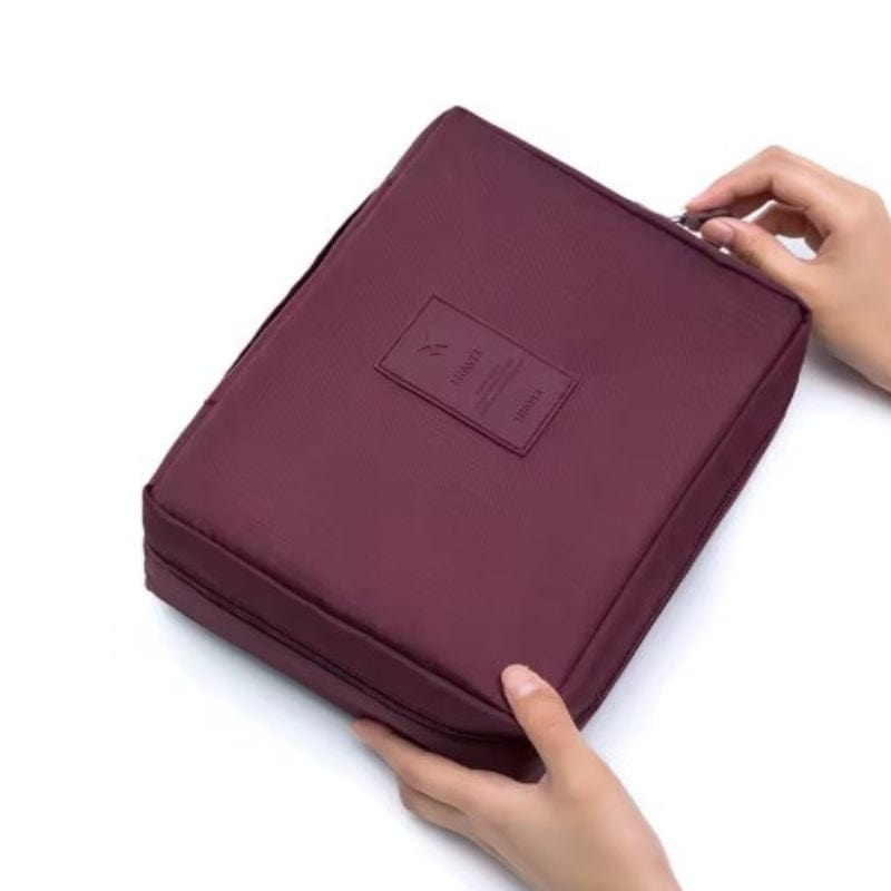 Rouge Vin Trousse de Toilette Originale Voyage Univers du Voyage