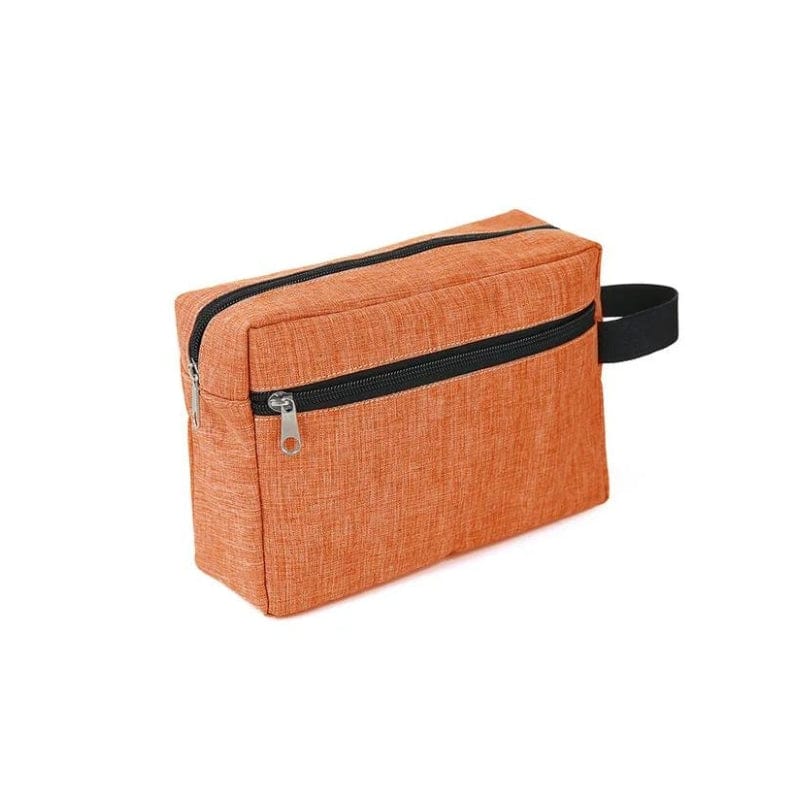 Orange / Sans Gravure Personnalisée Trousse de Toilette Personnalisable Univers du Voyage