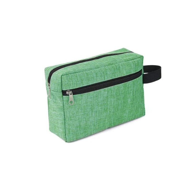 Vert / Sans Gravure Personnalisée Trousse de Toilette Personnalisable Univers du Voyage