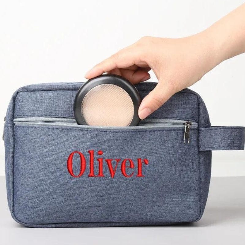 Trousse de Toilette Personnalisée avec Prénom Univers du Voyage