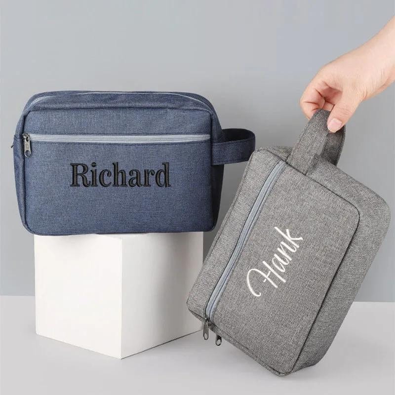 Trousse de Toilette Personnalisée avec Prénom Univers du Voyage