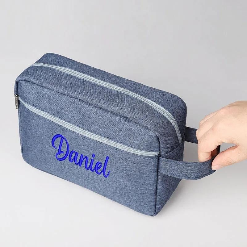 Trousse de Toilette Personnalisée avec Prénom Univers du Voyage