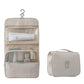 Beige Trousse de Toilette Pliable à Suspendre Univers du Voyage