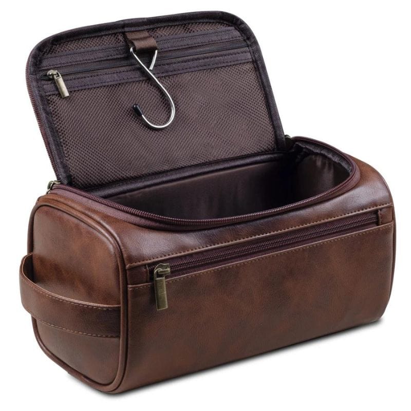 Trousse de Toilette pour Homme en Simili Univers du Voyage