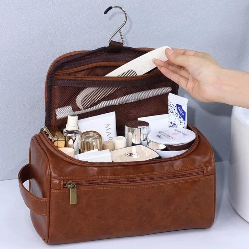 Trousse de Toilette pour Homme en Simili Univers du Voyage