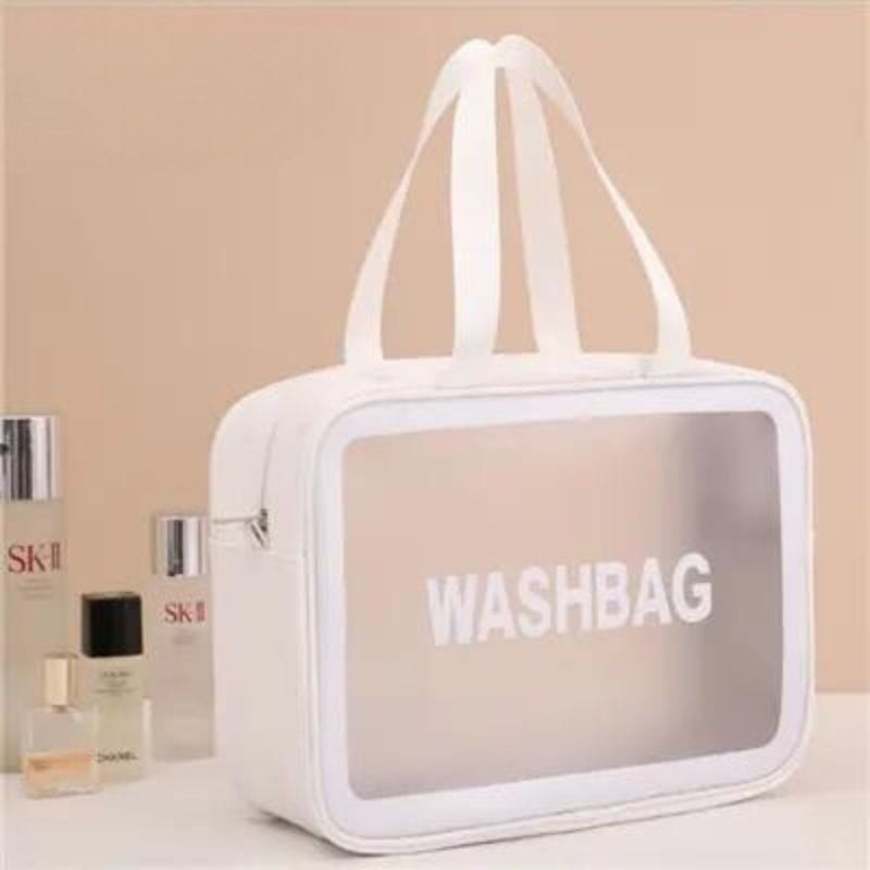 Blanc / L Trousse de Toilette Transparente Avion Univers du Voyage