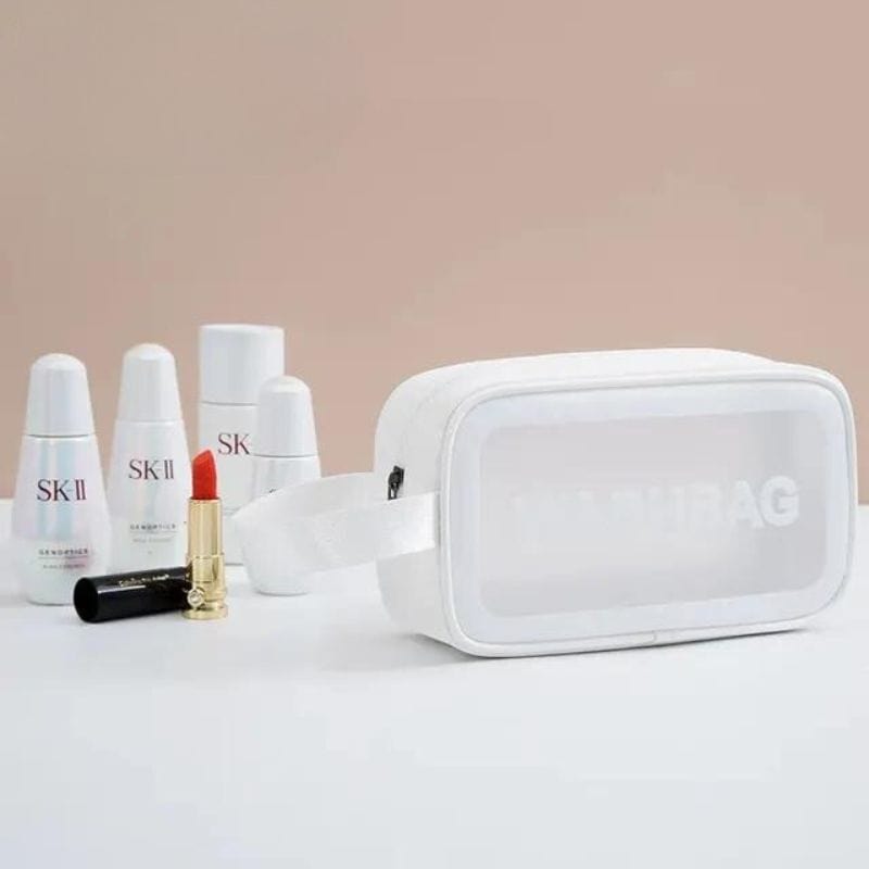 Blanc / S Trousse de Toilette Transparente Avion Univers du Voyage